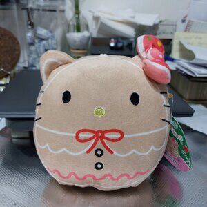 Squishmallows Hello Kitty Gingerbread Squish Soft Squeezable Cutie